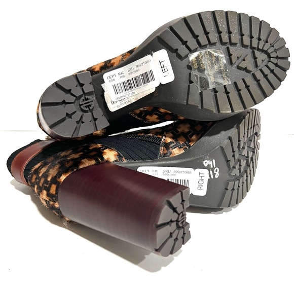 NWT New Antonio Melani Parton Calf Hair High Block Heel Zip Ankle Boot - Sz 6.5 - Picture 10 of 13